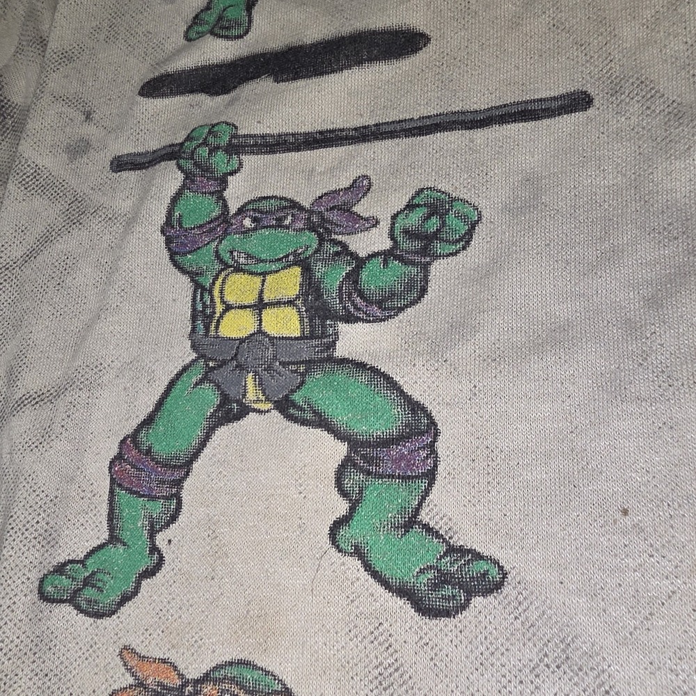 Vintage 1991' TMNT Teenage Mutant Ninja Turtles T-Shirt Rare Youth Large - Picture 10 of 11